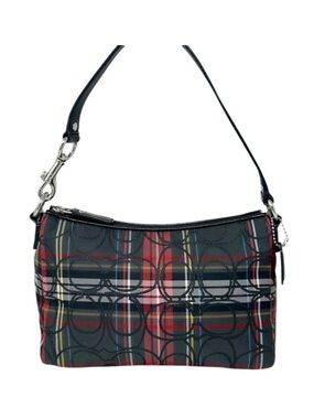 Coach Poppy EUC Tartan Plaid Demi Bag